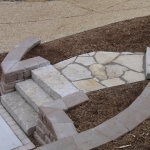 Fieldstone Walkway and Stair Installation